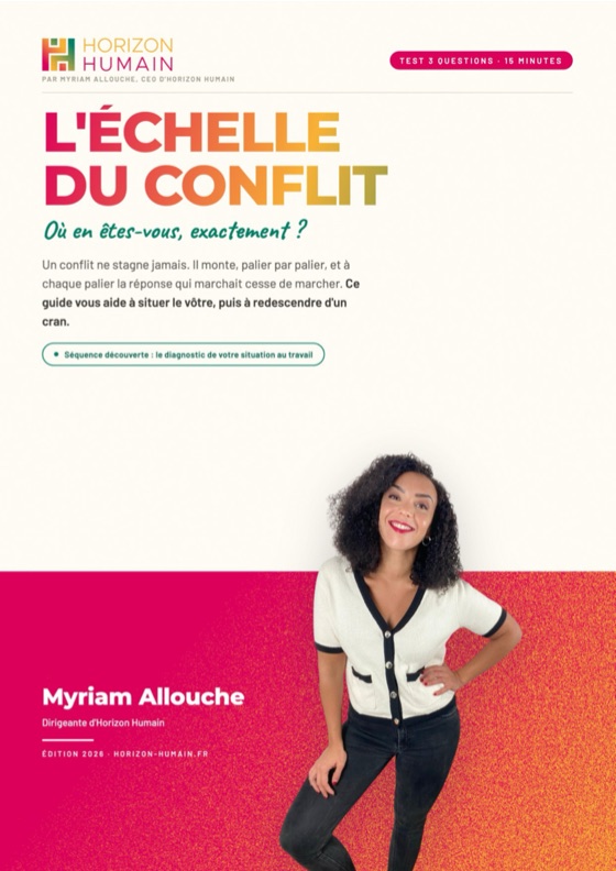 Couverture du guide L'échelle du conflit, par Myriam Allouche